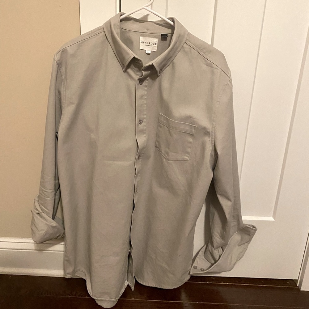 Five Four grey long sleeve button up